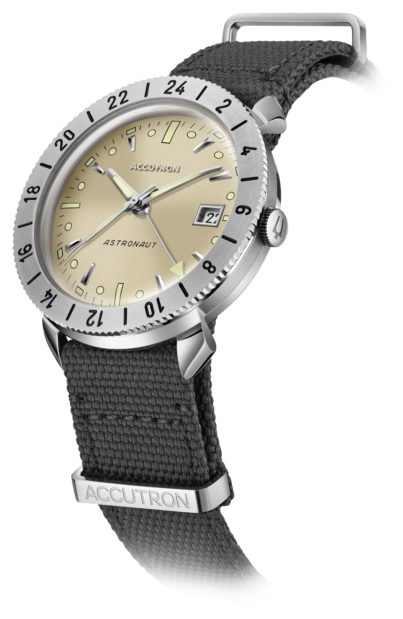 Champagne Dial Stainless Steel Bracelet Astronaut LTi 26B204A | Bulova